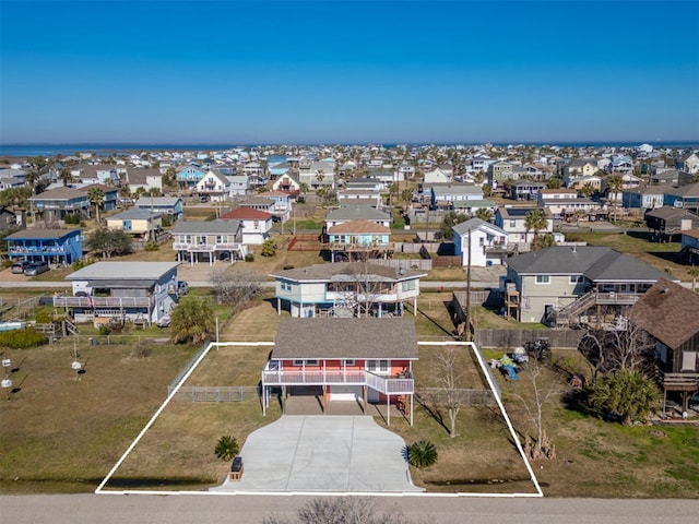 drone / aerial view featuring a residential view