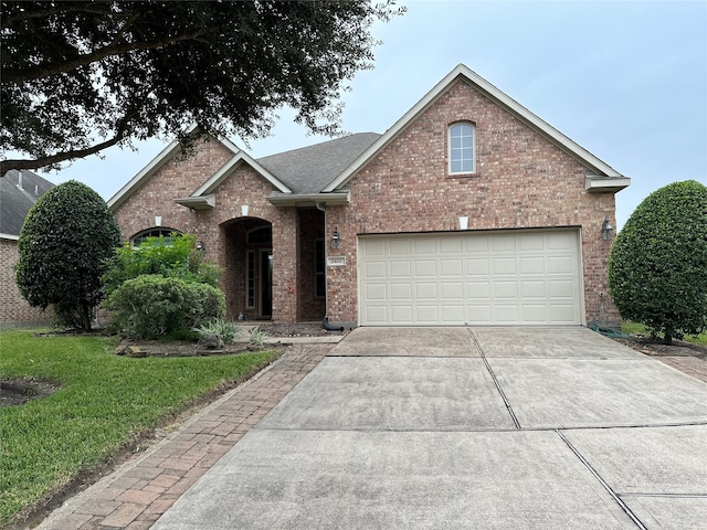 front facade featuring a garage