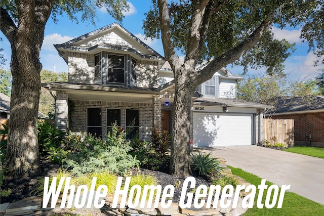 view of front of house featuring a garage