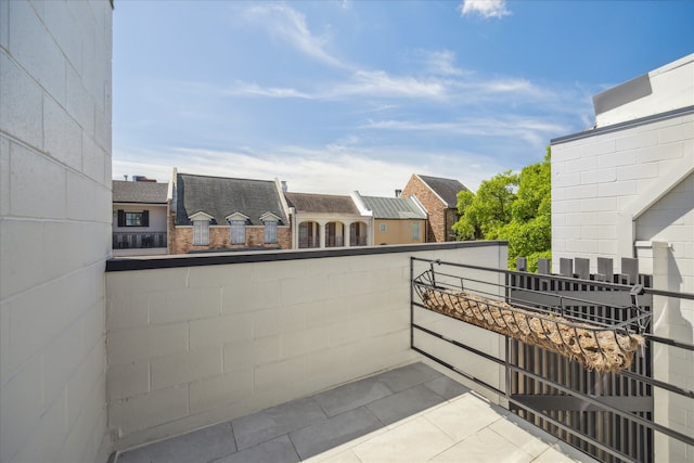 view of balcony