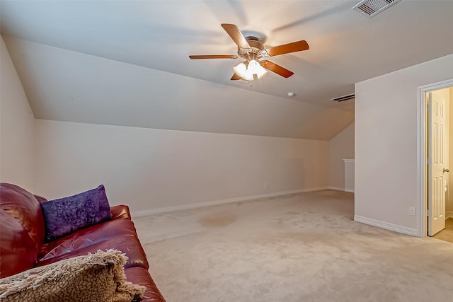 additional living space featuring visible vents, baseboards, and carpet floors