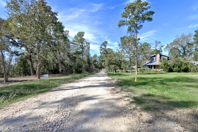 view of road