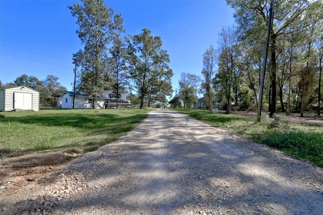 view of road