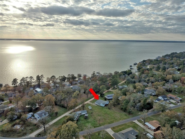 170 Mesa Verde, Livingston, TX 77351 - bird's eye view with a water view and a residential view