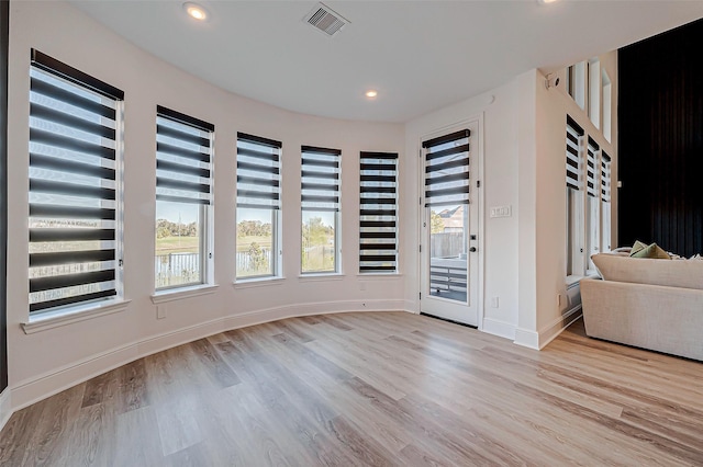 interior space featuring light hardwood / wood-style floors