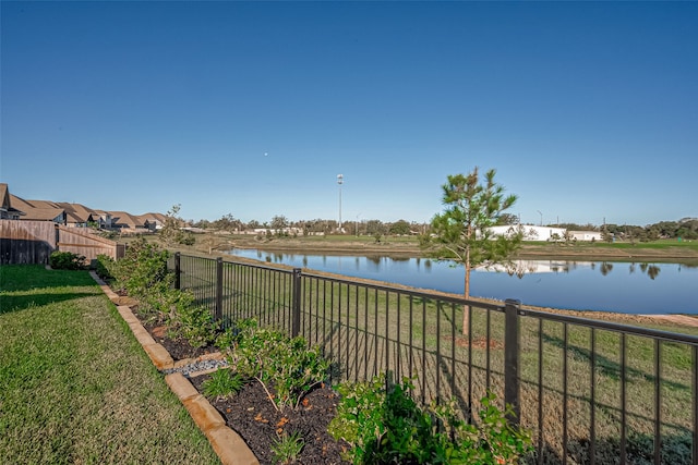 view of water feature