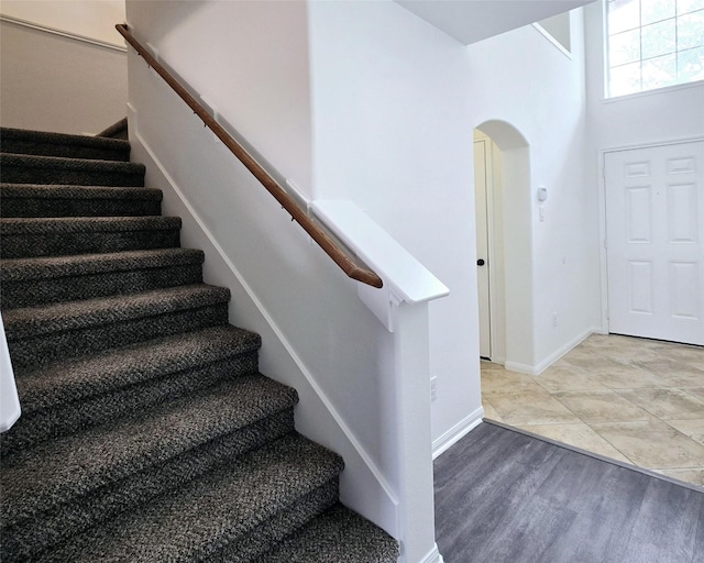 foyer featuring light hardwood / wood-style flooring