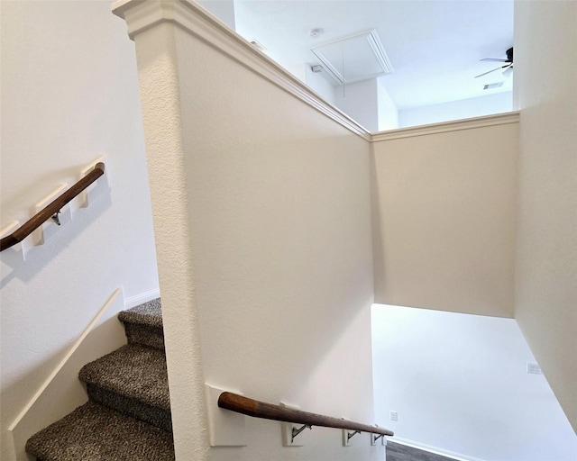 view of stairs