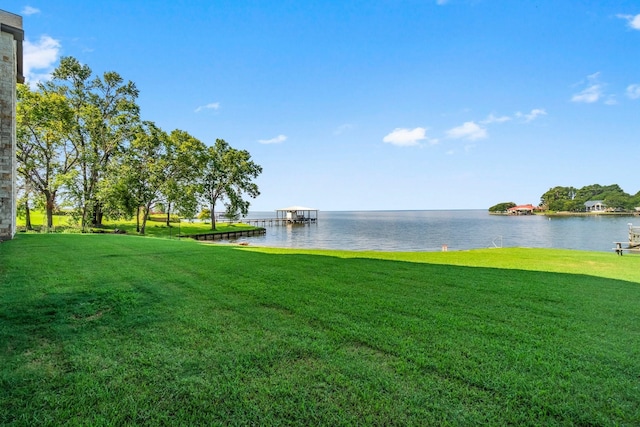 exterior space featuring a boat dock