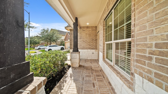 exterior space with a porch