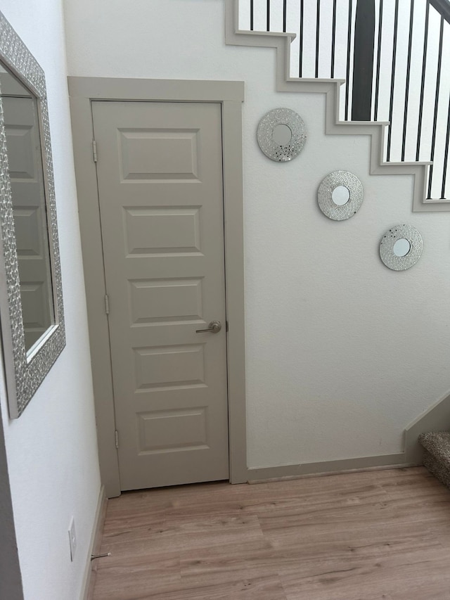 entryway featuring light wood-type flooring