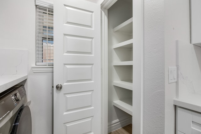 interior space featuring washer / dryer