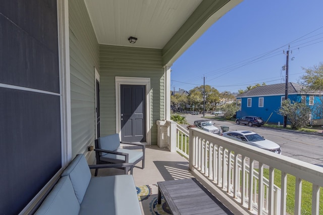 balcony with a porch