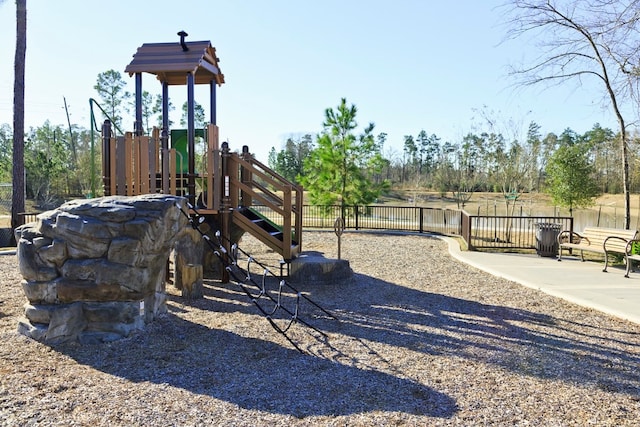 view of jungle gym