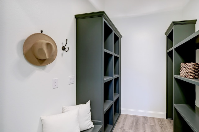 interior space featuring light wood-type flooring