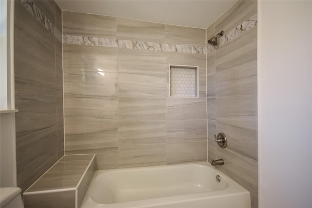 314 Reese Rd, Crosby, TX 77532 - bathroom featuring shower / tub combination and toilet