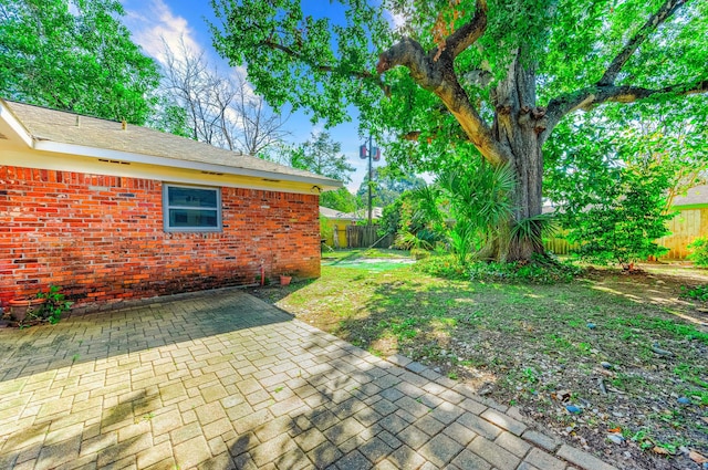 view of yard featuring a patio area