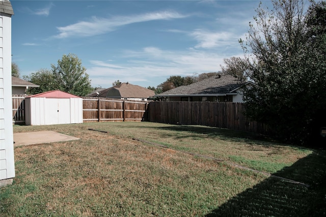 view of yard with a patio area