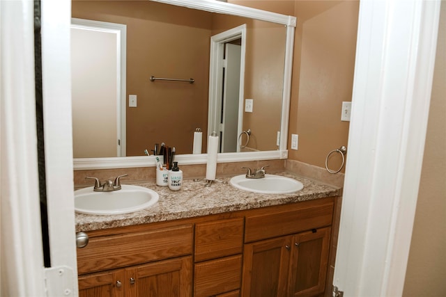 bathroom featuring vanity