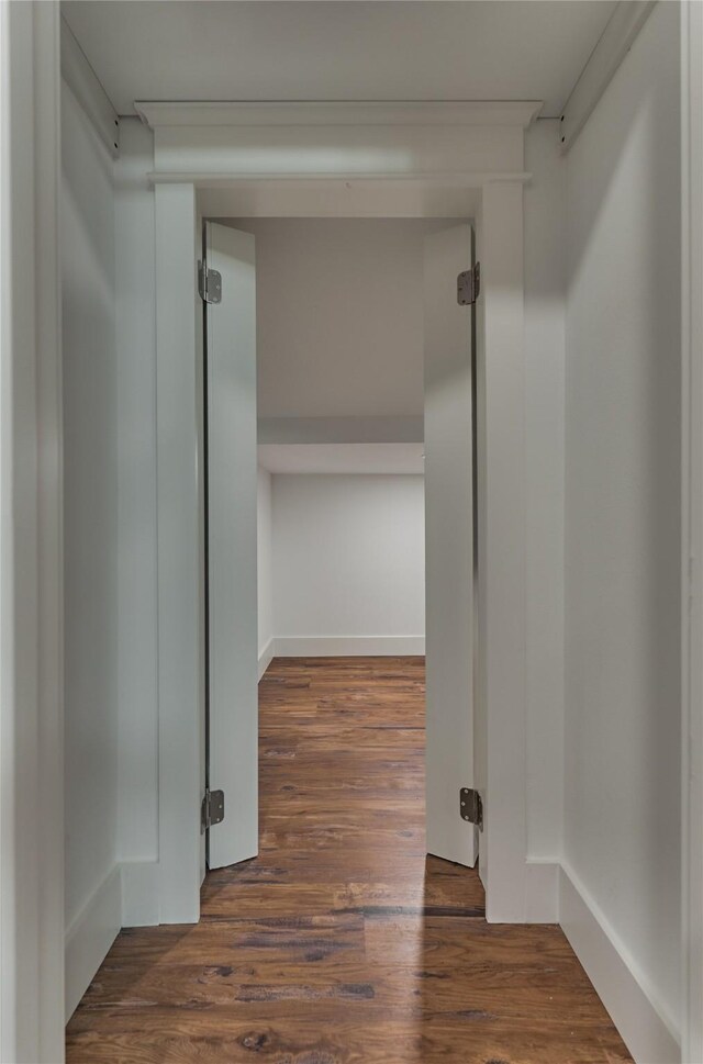 spacious closet with wood finished floors