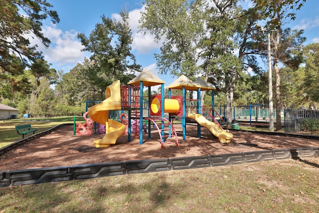 view of jungle gym