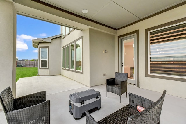 view of patio / terrace featuring outdoor lounge area