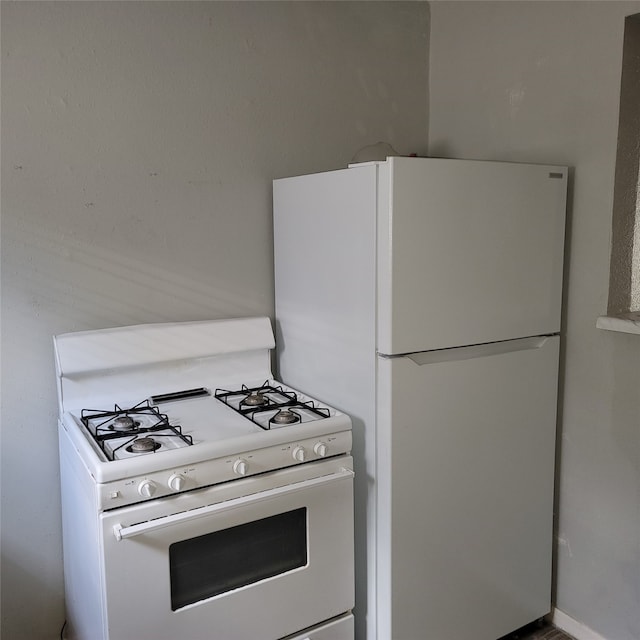 kitchen with white appliances