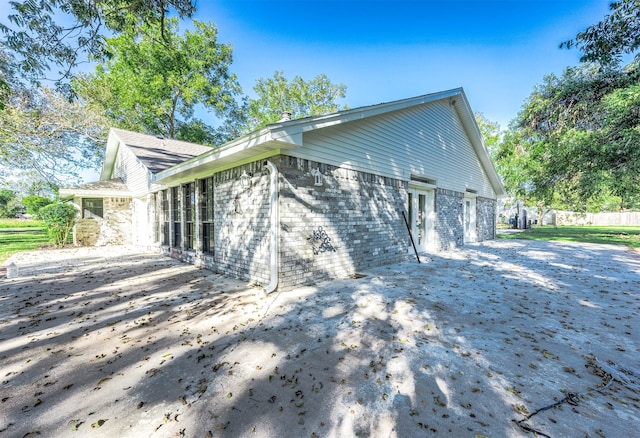 view of rear view of property