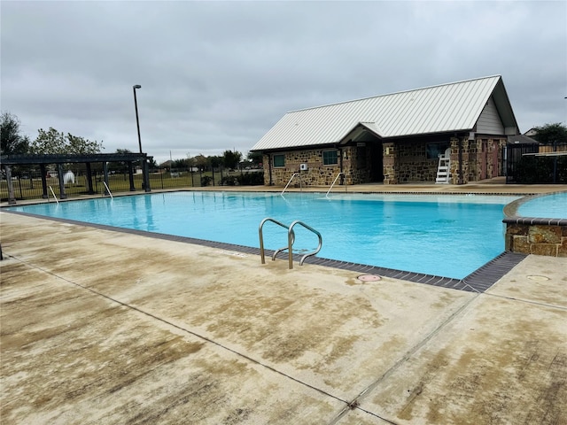 view of pool