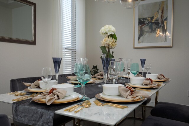 view of dining area