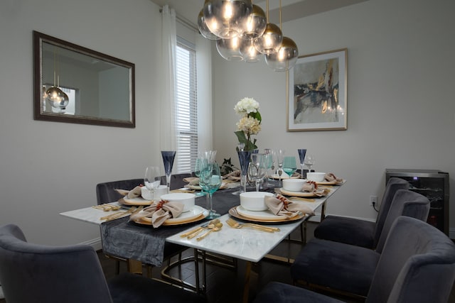 view of dining area