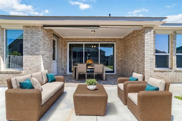 view of patio / terrace with outdoor lounge area