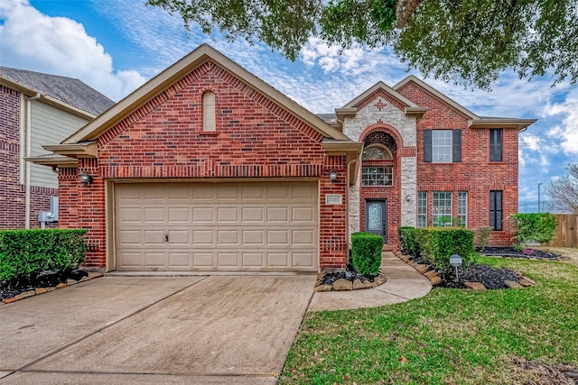 front facade featuring a garage