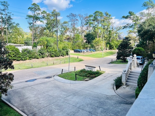 view of road