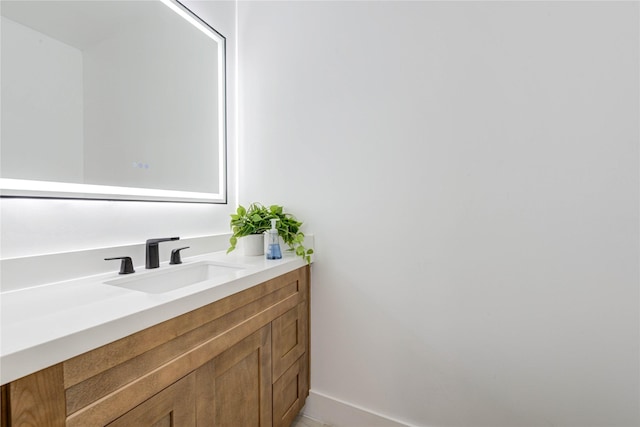 bathroom featuring vanity