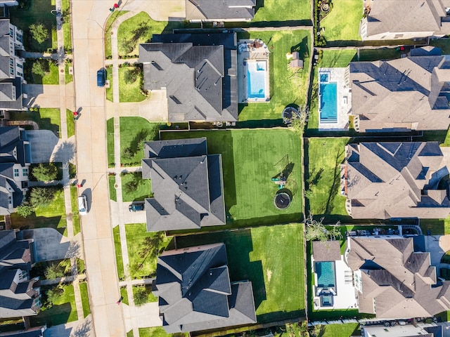 drone / aerial view featuring a residential view