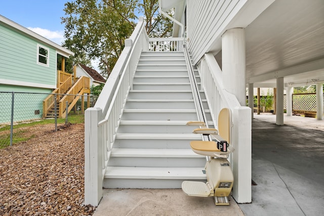 view of staircase