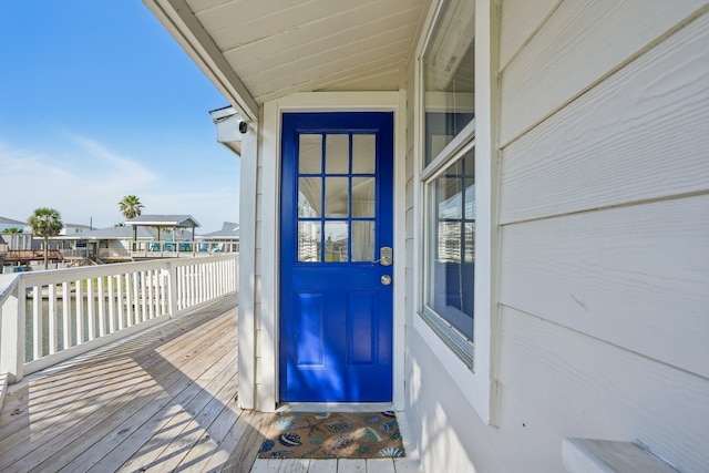 view of entrance to property