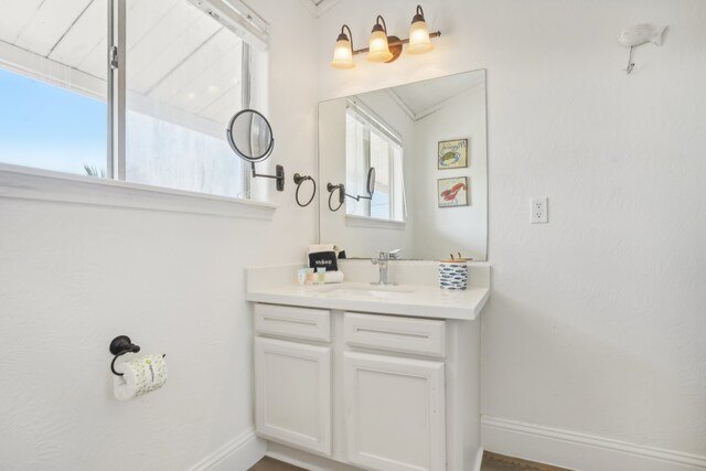 bathroom with vanity