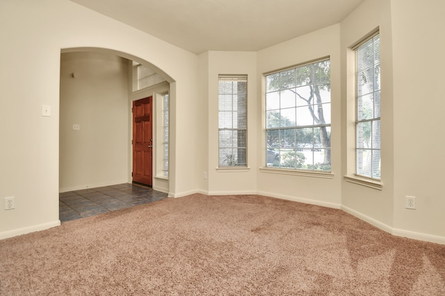 view of carpeted empty room