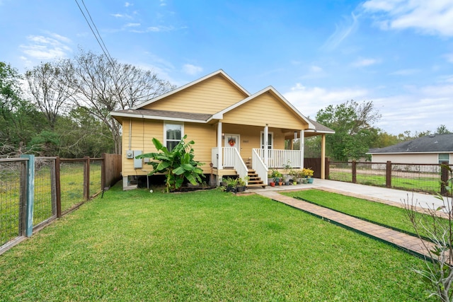 5907 Wedgefield St, Houston, TX 77028 - bungalow with covered porch and concrete driveway
