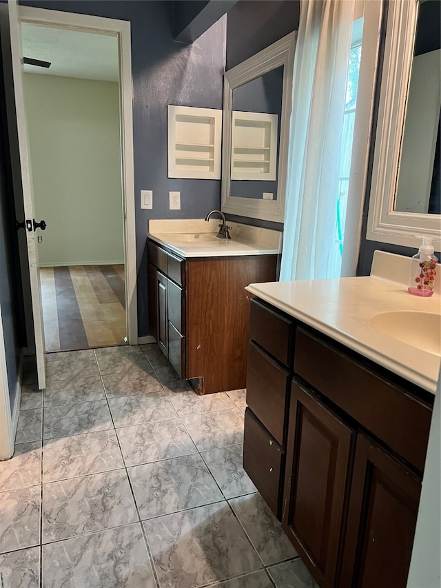 bathroom with vanity