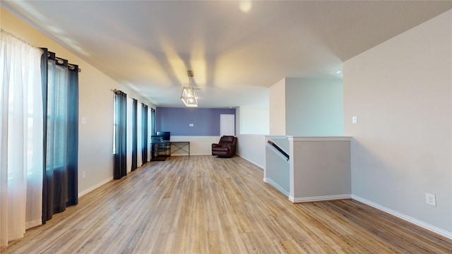 kitchen with light hardwood / wood-style floors