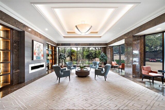 2001 Holcombe Blvd Unit 705, Houston, TX 77030 - community lobby featuring ornamental molding