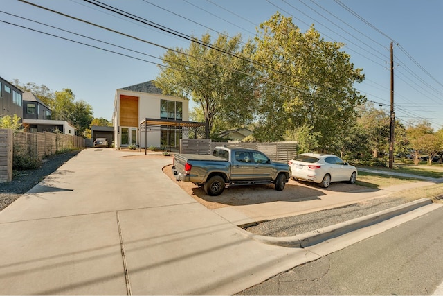 view of front of home