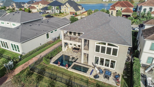 729 Pegasus Ln, League City, TX 77573 - drone / aerial view featuring a residential view and a water view