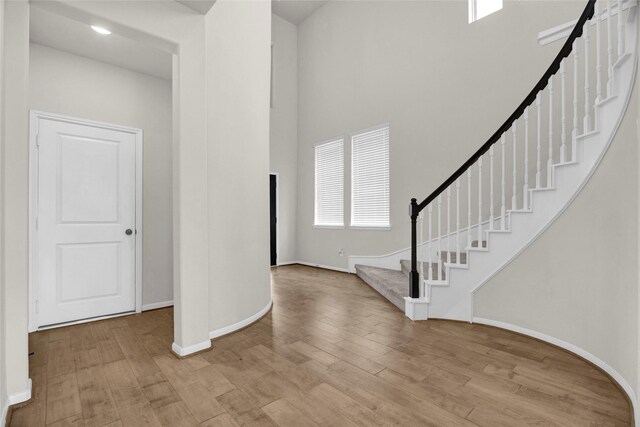 entryway featuring light hardwood / wood-style floors