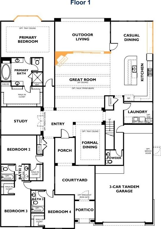 12926 Whitewater Way, Conroe, TX 77302 - view of property floor plan