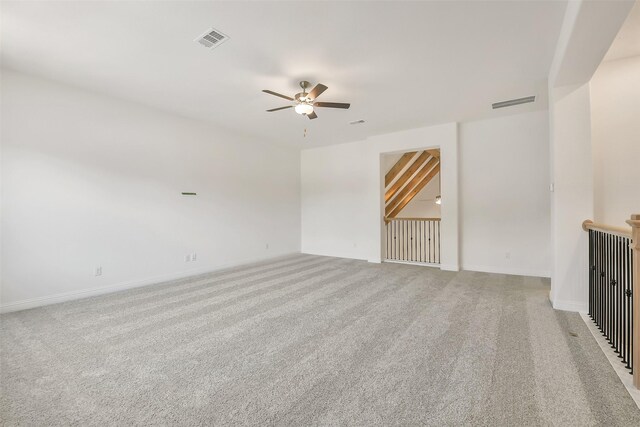 12926 Whitewater Way, Conroe, TX 77302 - unfurnished room featuring ceiling fan and light colored carpet