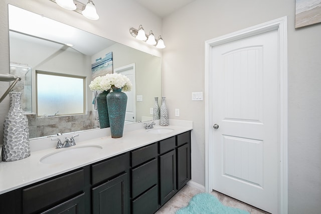 bathroom with vanity